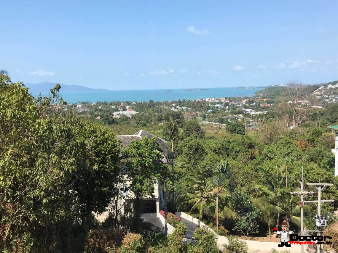 Sea View Land 1348 m2 – Bophut – Koh Samui – for sale